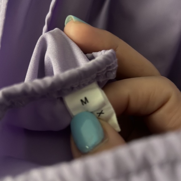 EXLURA Square Neck Backless Tie Back Short Puff Sleeve Babydoll Dress - Picture 6 of 6